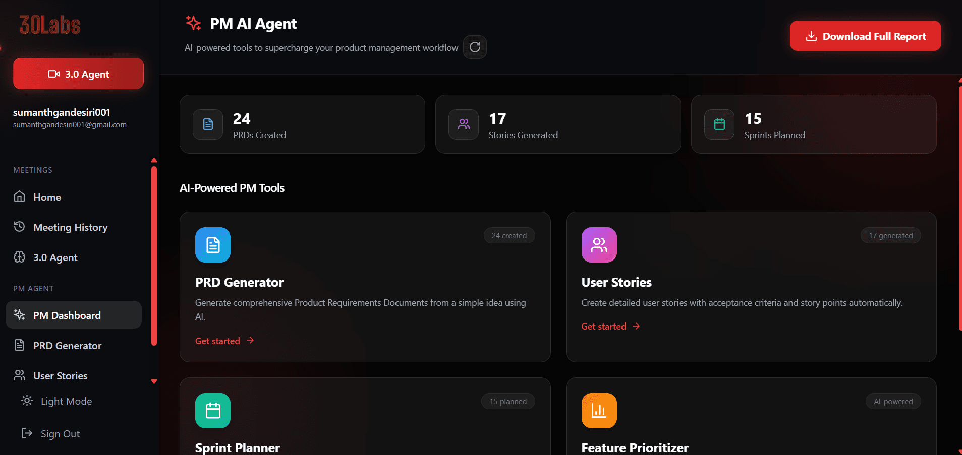 PM Agent – AI-Powered Project Management System